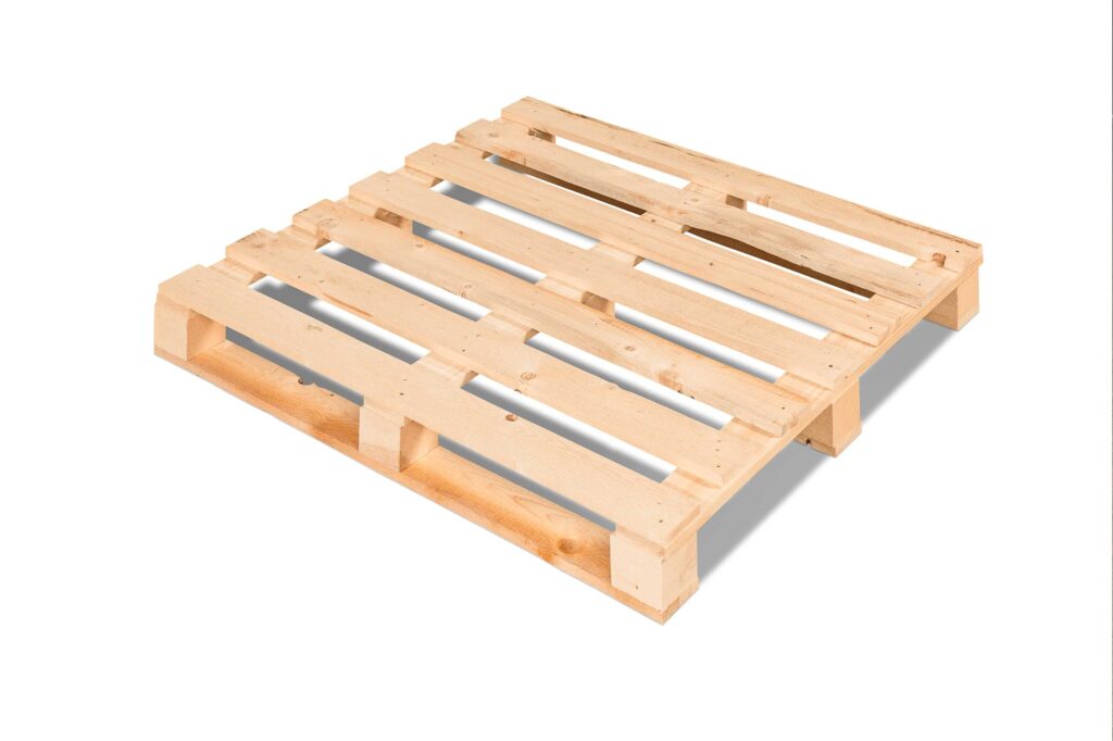 Einwegpalette aus Holz mit dem Maß 1200 x 1000 mm